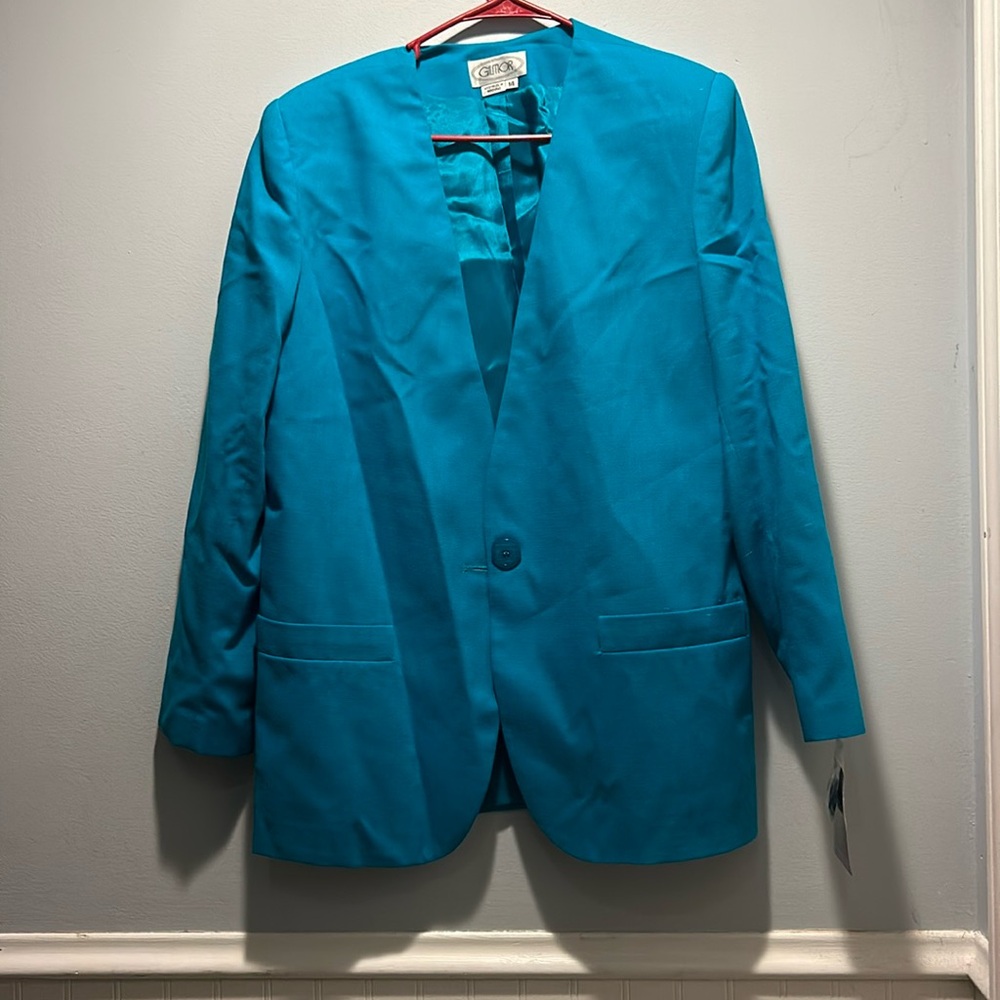 Vintage teal blazer